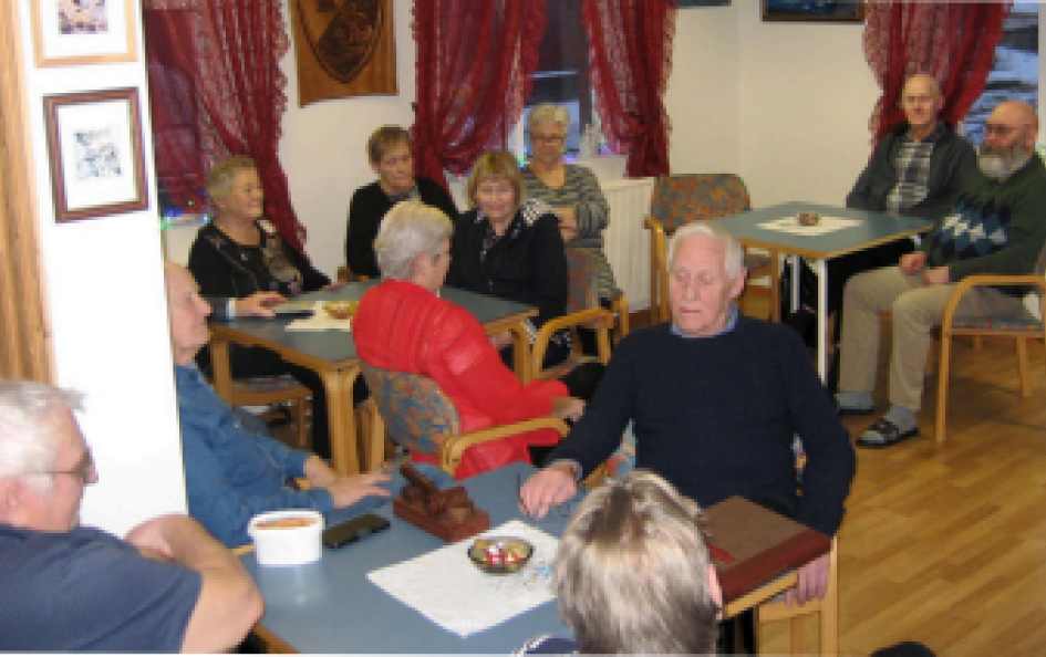 Opið hús, kaffi og spjall í félagsaðstöðu eldri borgara.
